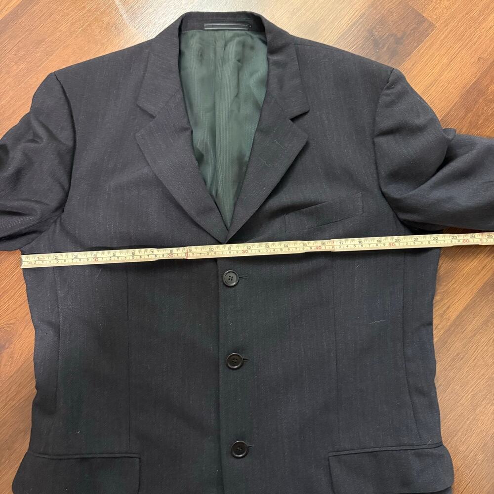 Modelo Ermenegildo Zegna Soft Wool Blazer Sport Coat 44R (Est) Black Formal Work - Picture 6 of 9